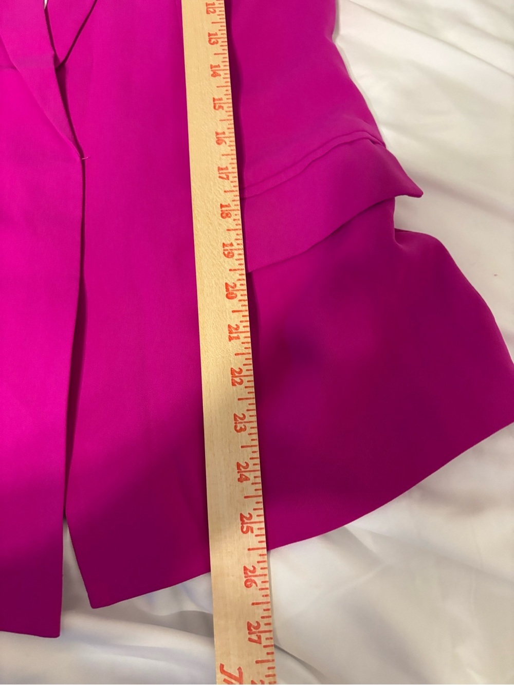 Skies Are Blue Fuchsia Open Front Blazer Jacket XS Pink Career Office - Picture 5 of 8
